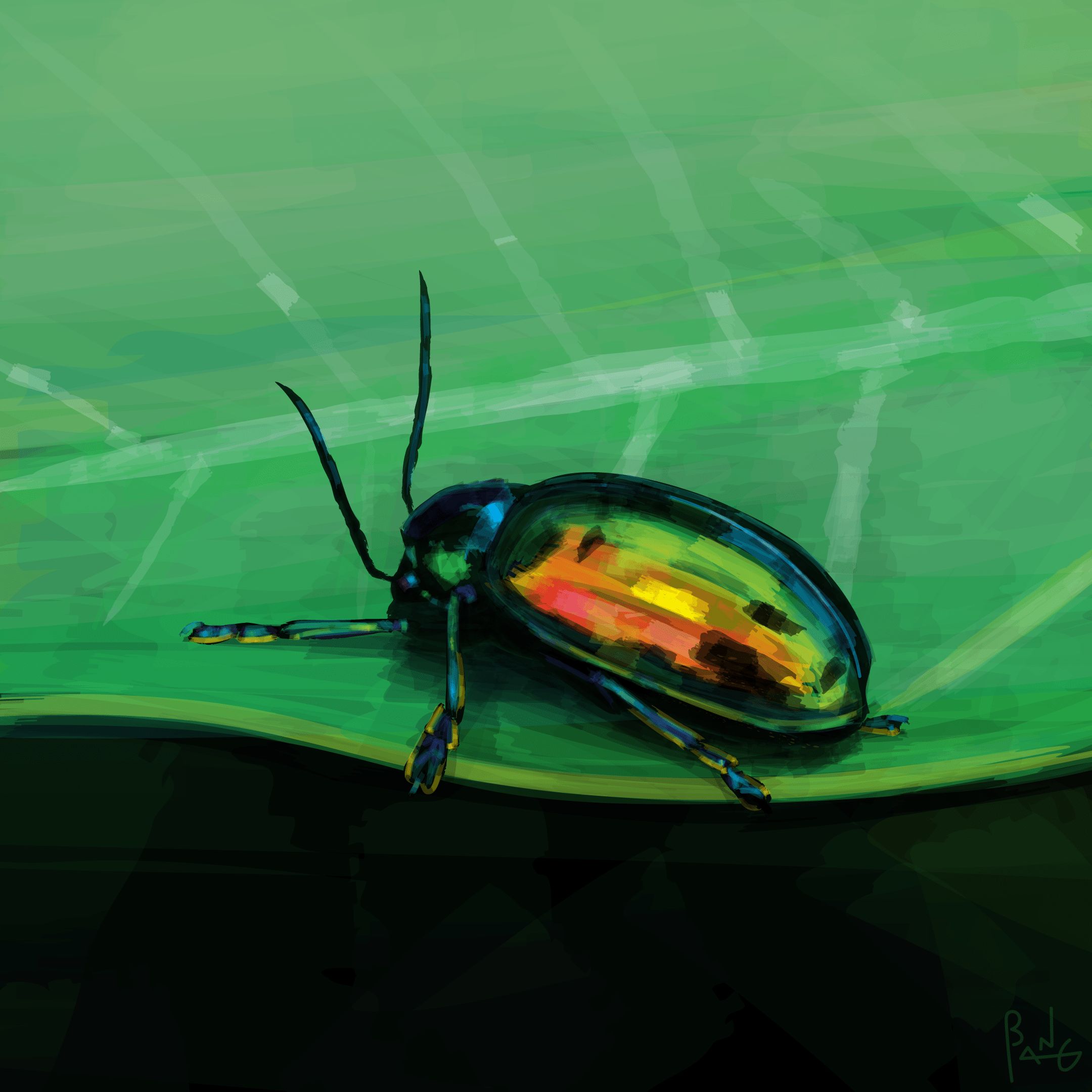 Artwork: "DOGBANE BEETLE" by BandidoJim.