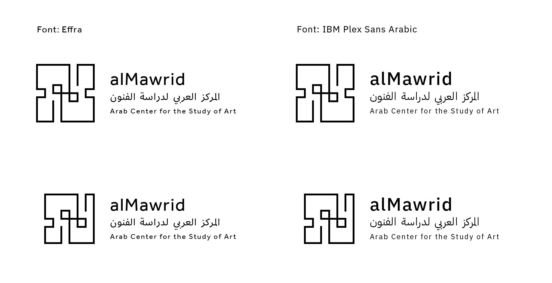 Semifinal logo choices and preliminary branding tests.