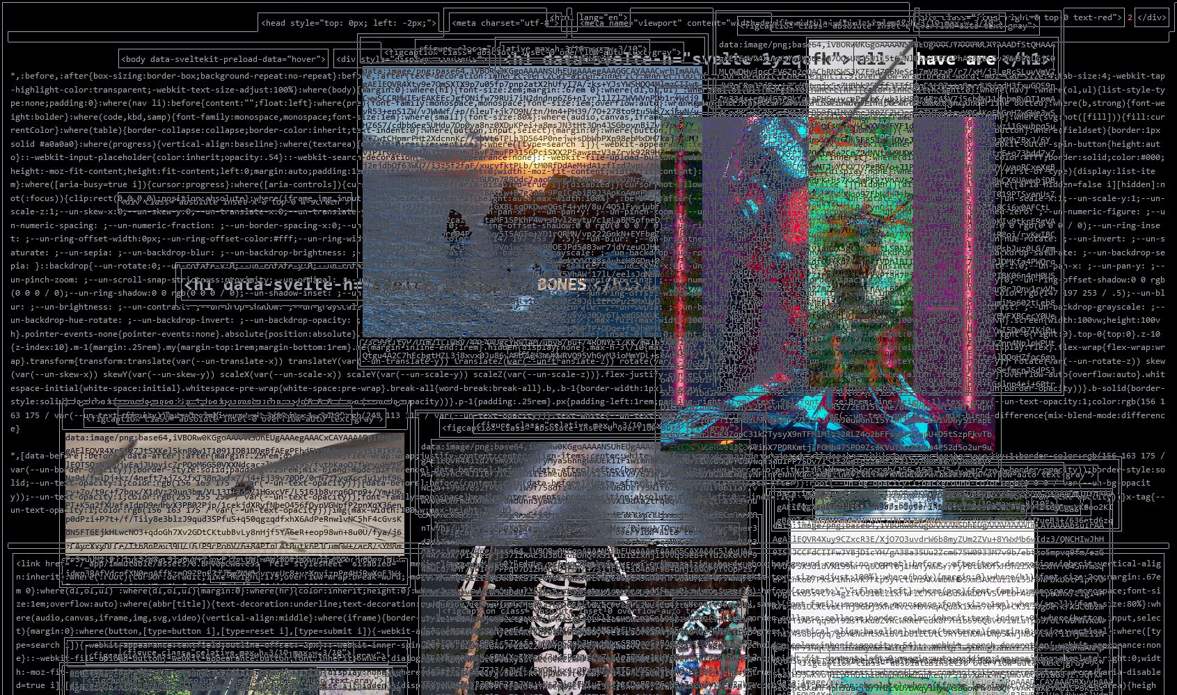 The barebones website.