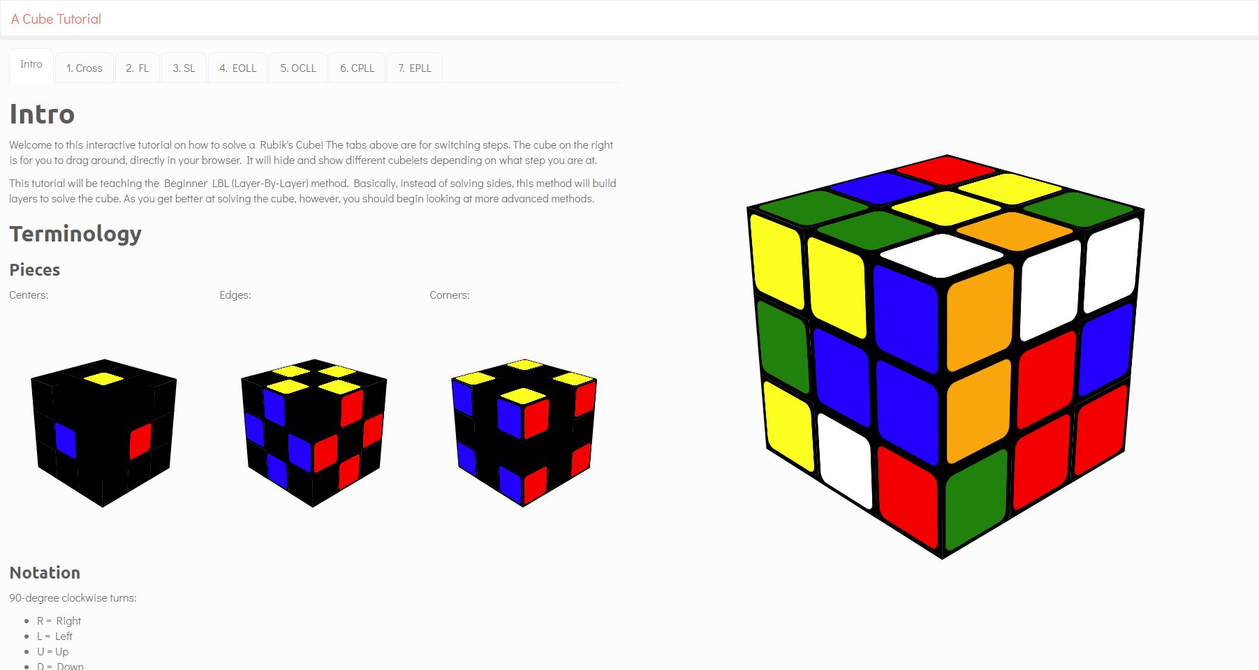 The Cube Tutorial website.