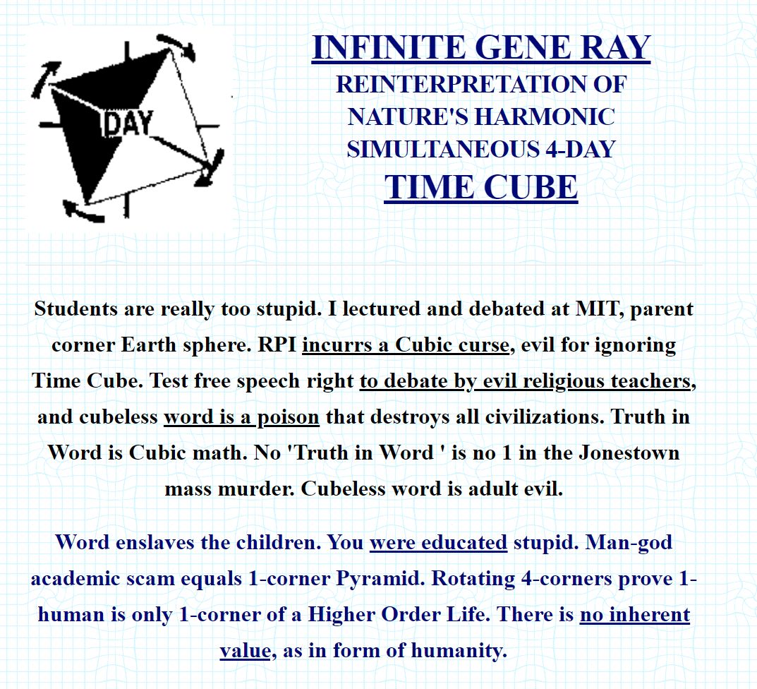 The Infinite Gene Ray website.